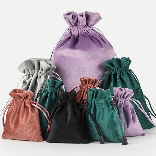 1pc soft velvet - velvet, drawstring