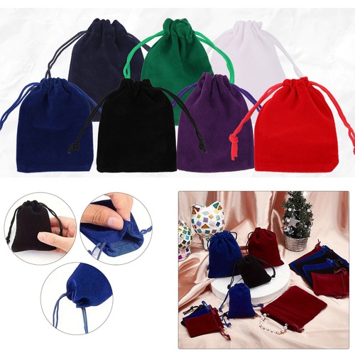 Soft small velvet drawstring - soft,
