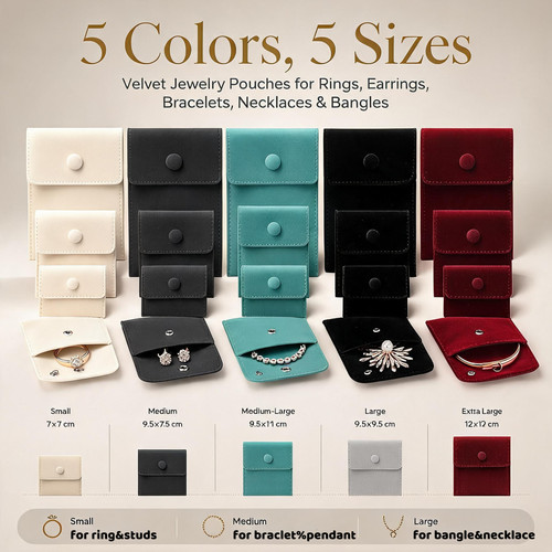 50pcs luxury velvet jewelry - 50pcs,