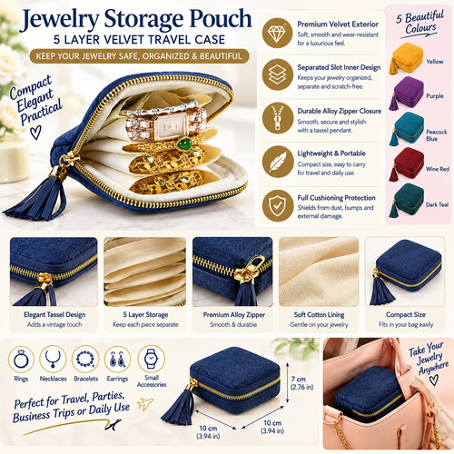 Layer velvet jewelry storage - jewelry,