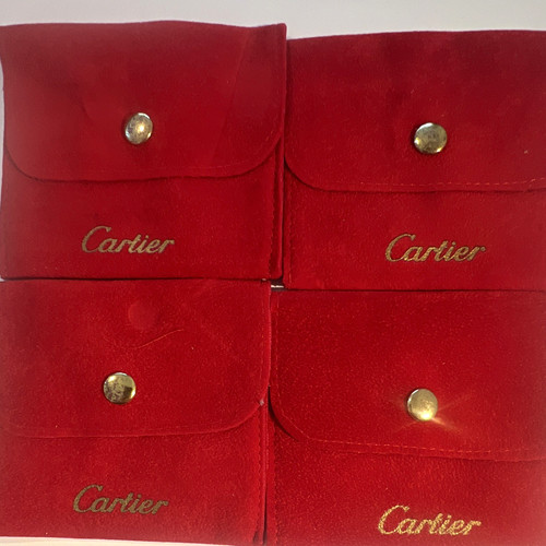 Cartier red velvet jewellery - cartier,