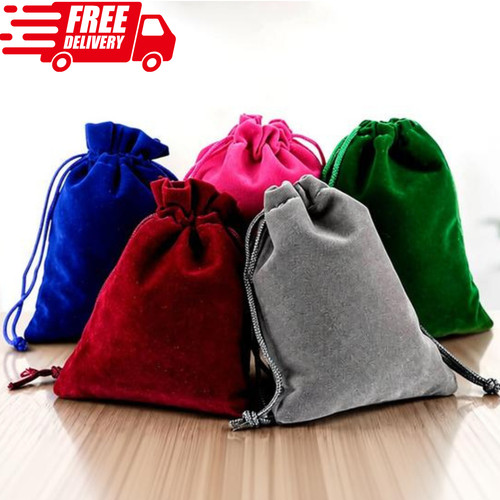 10pcs soft velvet drawstring - velvet,
