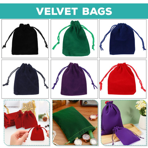 Soft velvet drawstring gift - soft,