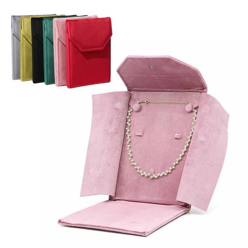 Velvet jewelry pouch foldable - velvet,