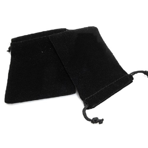 10pcs black velvet drawstring - 10pcs,