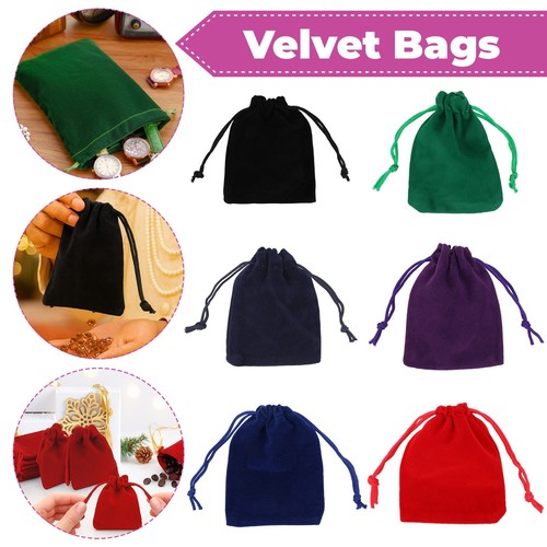 Velvet gift bags 7cm 9cm - velvet,