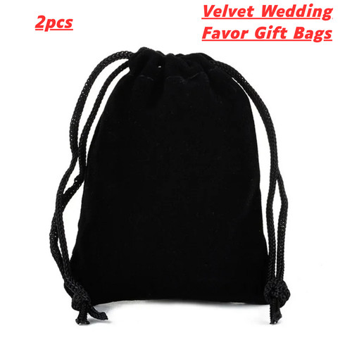 2pcs soft black velvet - soft,