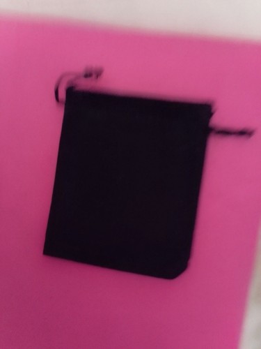 Small velvet black - velvet, drawstring